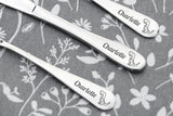 Personalised Engraved Childrens Cutlery Set Christening Birthday Kids Gift Idea - DINOSAUR Design & ANY TEXT engraving