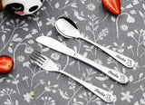 Personalised Engraved Childrens Cutlery Set Christening Birthday Kids Gift Idea - PEPPA PIG Design & ANY TEXT engraving