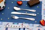 Personalised Engraved Kids Childrens Cutlery Set - BEAR HEAD