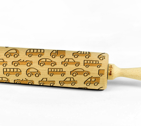 CARS – Embossing wooden rolling pin