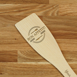 Engraved Personalized wooden SPATULA Bon Appetit! 2