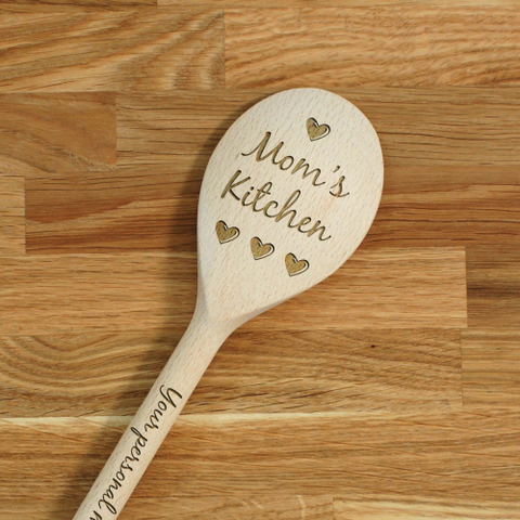 Engraved Personalized wooden SPOON Mom's Kitchen!