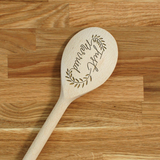 Engraved Personalized wooden SPOON Just Married Wedding Bridal Gift