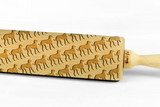 AZAWAKH - Engraved rolling pin, embossing rolling pin with dog breed pattern by Wood's Good Made in UK