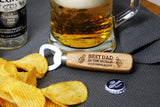  Personalised Engraved Bottle Opener ANY TEXT Best Dad In The World Xmas Birthday Anniversary Gift