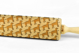 DOG BREEDS – Embossing wooden BIG rolling pin