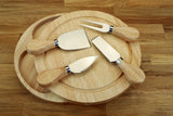 Engraved Heart Shaped Cheese Board Gift Set - WEDDING ANNIVERSARY GIFT