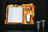 Personalised ENGRAVED Hip Flask 6oz Wedding Gift Groomsman Best Man Usher Gift