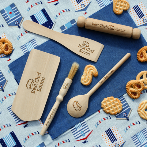 Personalised Engraved KIDS Baking Set - BEST CHEF