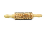 SCANDINAVIAN COTTAGE FOLK – Embossing wooden rolling pin