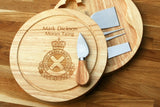 Personalised SCOTTISH AMBULANCE SERVICE - NHS HEROES Inspired Wooden Cheeseboard Gift Set - Engraved with Knife Set by Wood's Good - Made in UK -