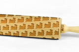 DOG BREEDS – Embossing wooden BIG rolling pin