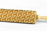 DOG BREEDS – Embossing wooden BIG rolling pin