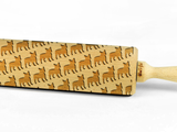 DOG BREEDS – Embossing wooden BIG rolling pin