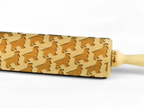 DOG BREEDS – Embossing wooden BIG rolling pin