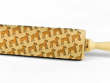 DOG BREEDS – Embossing wooden BIG rolling pin