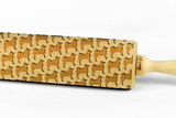 DOG BREEDS – Embossing wooden BIG rolling pin