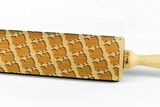 DOG BREEDS – Embossing wooden BIG rolling pin