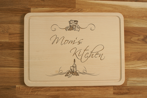 Personalized Engraved Chopping Cutting Board for Mother's Father's Day Birthday