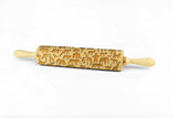 SAFARI ANIMALS engraved embossed BIG rolling pin africa savannah pattern engraved rolling pin by Wood's Good